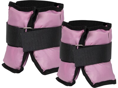 Mind Reader Pink Ankle/Wrist Weight Set, 4 lbs. (2LB2AW-PNK)