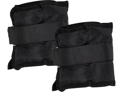 Mind Reader Black Ankle/Wrist Weight Set, 6 lbs. (3LB2AW-BLK)
