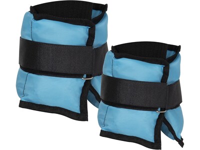 Mind Reader Blue Ankle/Wrist Weight Set, 6 lbs. (3LB2AW-BLU)