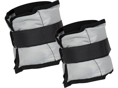 Mind Reader Gray Ankle/Wrist Weight Set, 6 lbs. (3LB2AW-GRY)