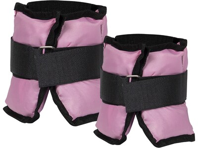 Mind Reader Pink Ankle/Wrist Weight Set, 6 lbs. (3LB2AW-PNK)