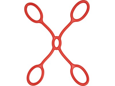 Mind Reader Red X-Shaped Chest Expander, 13.5 (XCHEX-RED)