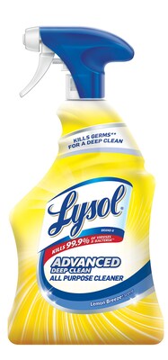Lysol Advanced Deep Clean Disinfecting All-Purpose Cleaner, Lemon Breeze Scent, 32 oz (19200003513)