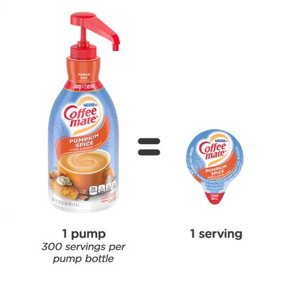 Nestle Coffee mate Pumpkin Spice Coffee Creamer, 1.5 Liter (NES31460)