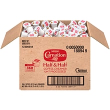 Carnation Half and Half Dairy Free Liquid Creamer, 0.3 oz., 360/Carton (NES18894)
