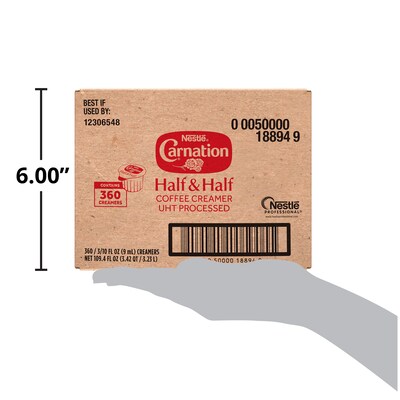 Carnation Half and Half Dairy Free Liquid Creamer, 0.3 oz., 360/Carton (NES18894)