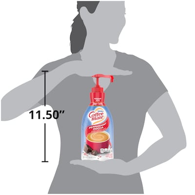 Coffee-mate Liquid Coffee Creamer, Pump Dispenser, Peppermint Mocha, 1.5 Liter (29600)