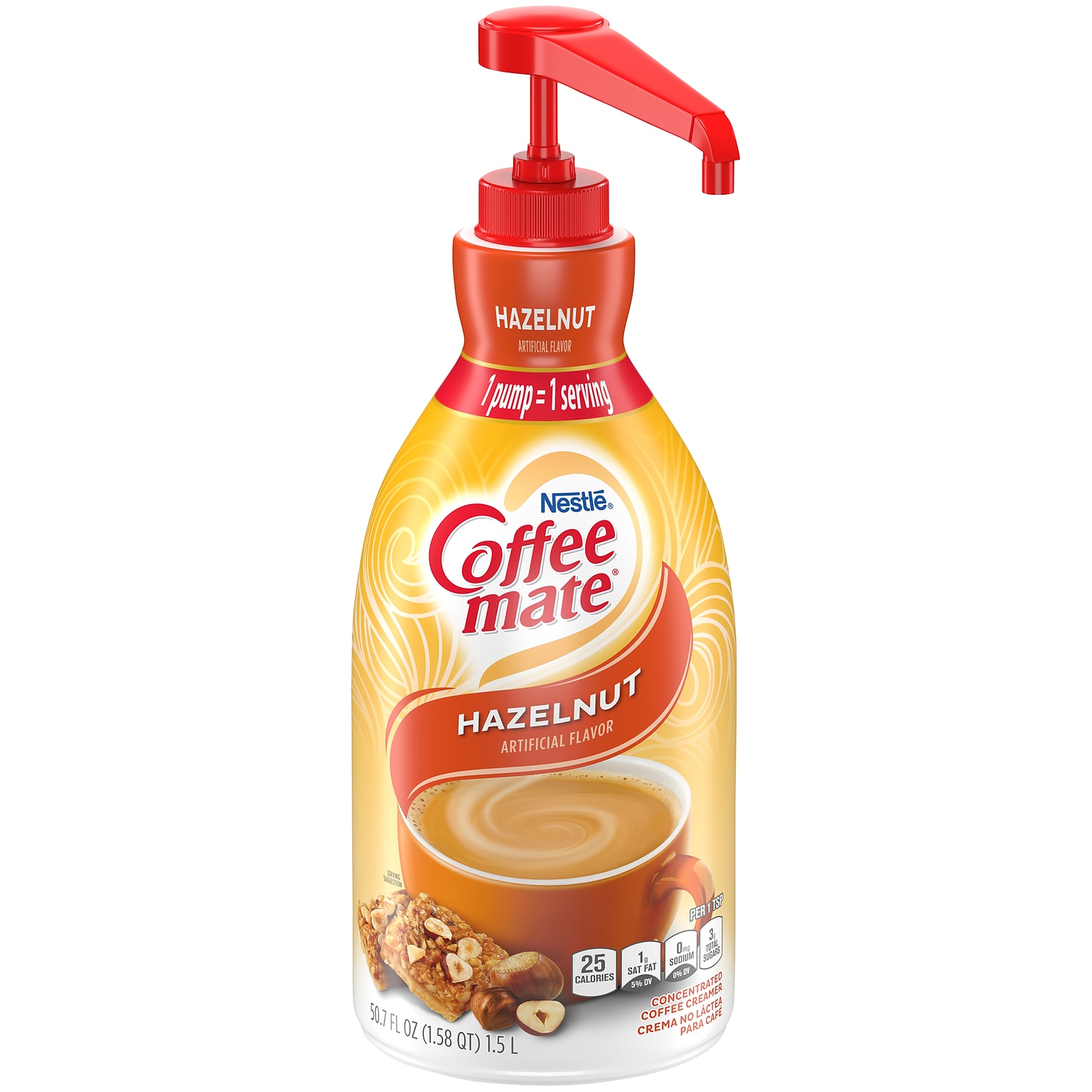 Coffee mate Hazelnut Liquid Creamer, 50.7 oz. (NES47862)