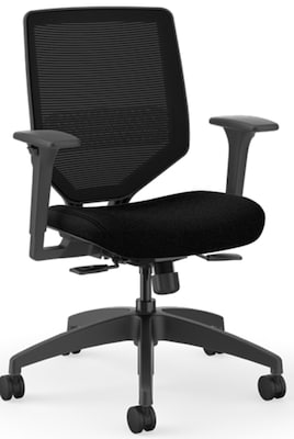 HON Solve Fabric/Mesh Task Chair, Black (HONSVM1ALCU10TK)