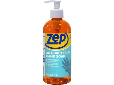 Zep Antibacterial Liquid Hand Soap, Fresh/Clean Scent (R46101)