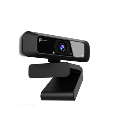 J5create Create 2 USB 360° Rotation & 1080P HD Webcam, 2 Megapixels, Black (JVCU100)