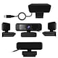 J5create Create 2 USB 360° Rotation & 1080P HD Webcam, 2 Megapixels, Black (JVCU100)