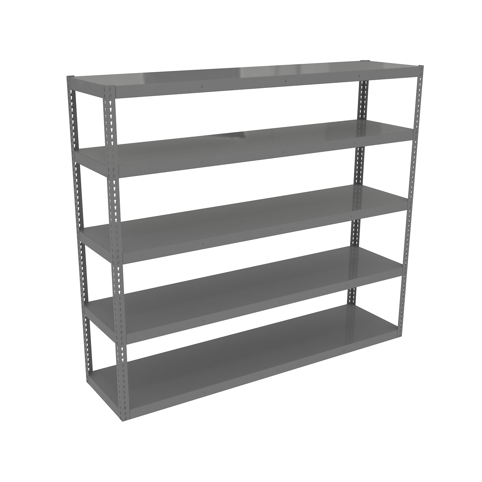 Tennsco Z-Line Die Rack 5-Shelf Steel Shelving Unit, 96, Medium Gray (RXHS-962484)