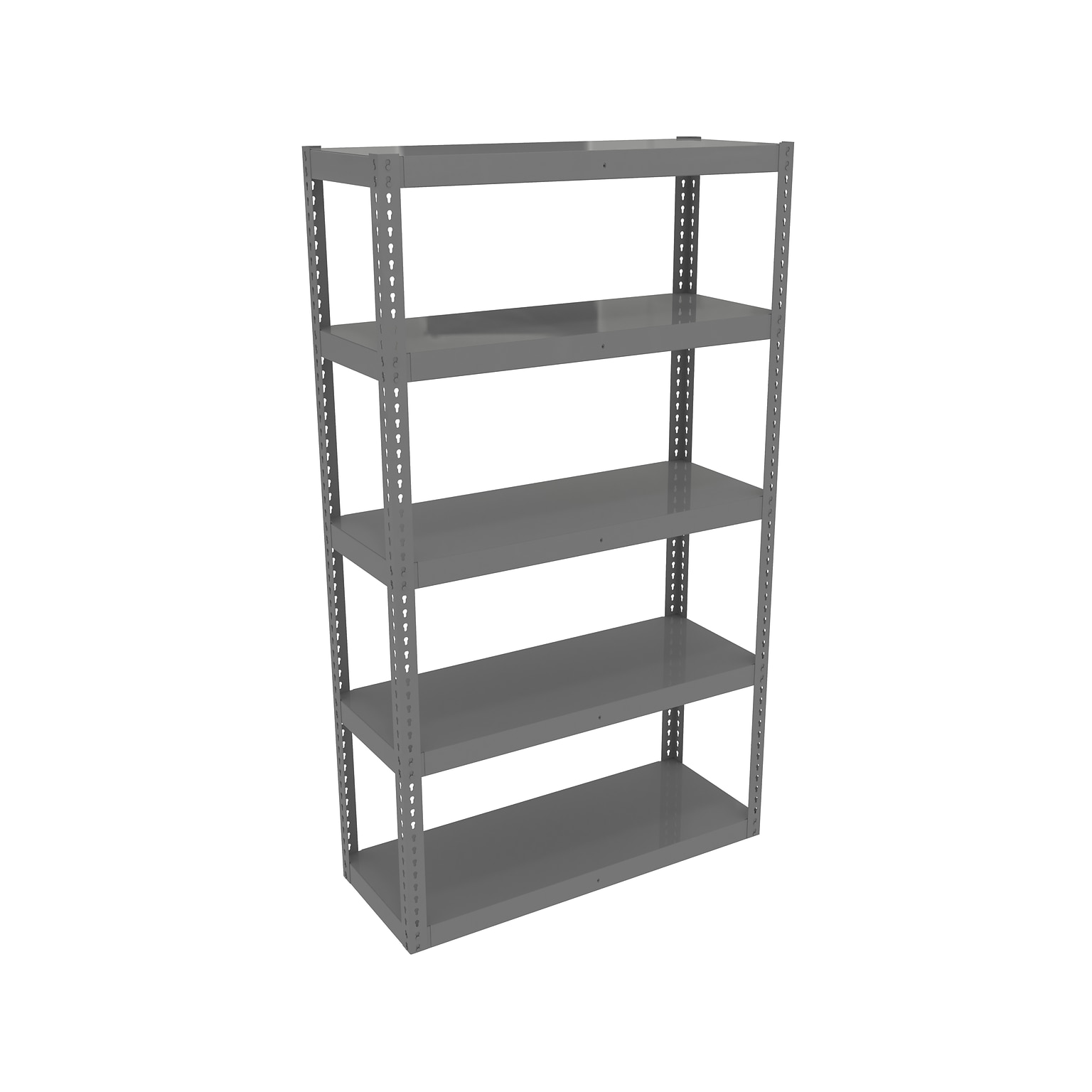 Tennsco Die Rack 5-Shelf Steel Shelving Unit, 48, Medium Gray (RXHS-481884)