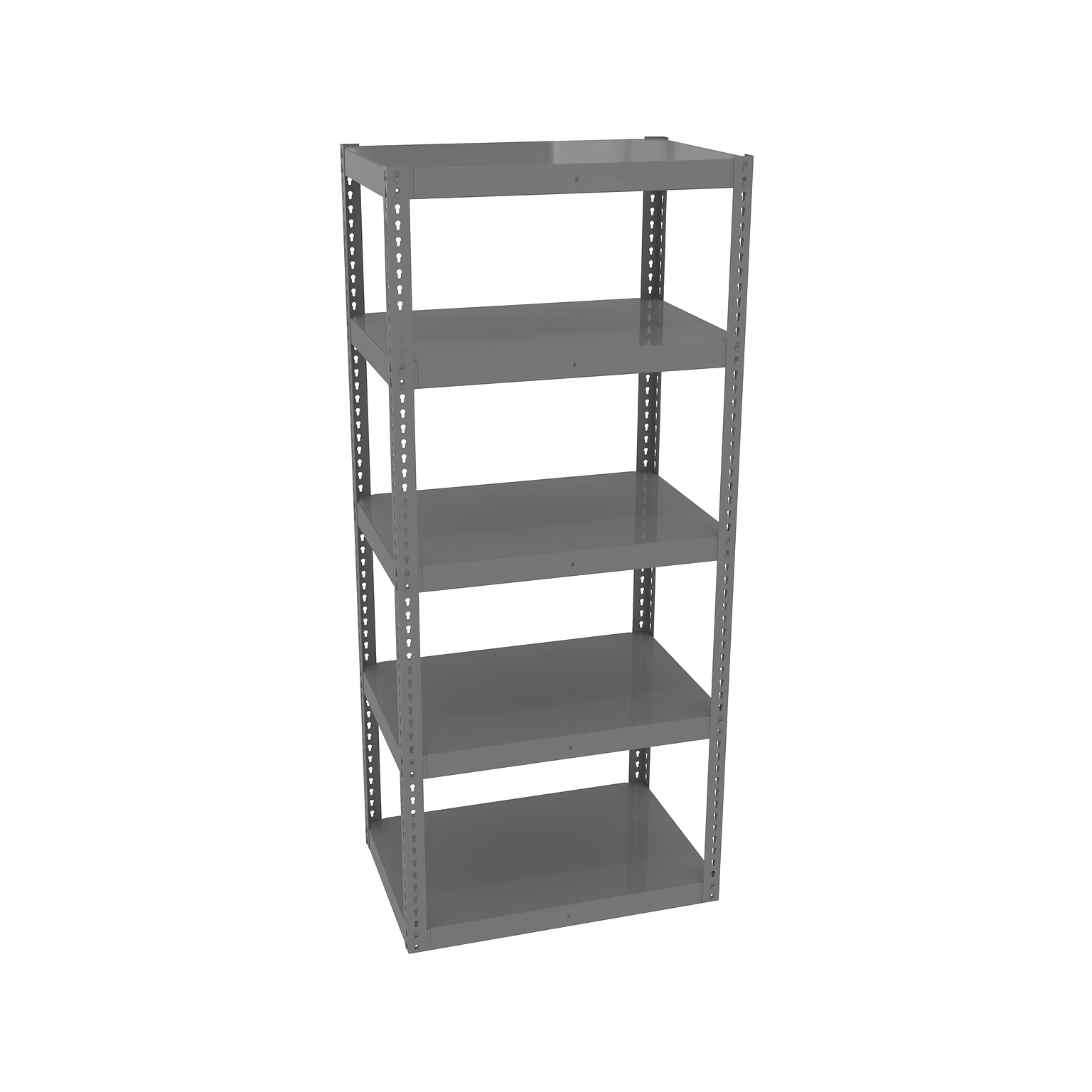 Tennsco Z-Line Die Rack 5-Shelf Steel Shelving Unit, 36, Medium Gray (RXHS-362484)