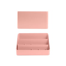 Poppin Polystyrene Wall/Desk Organizer Set, Blush (108022)