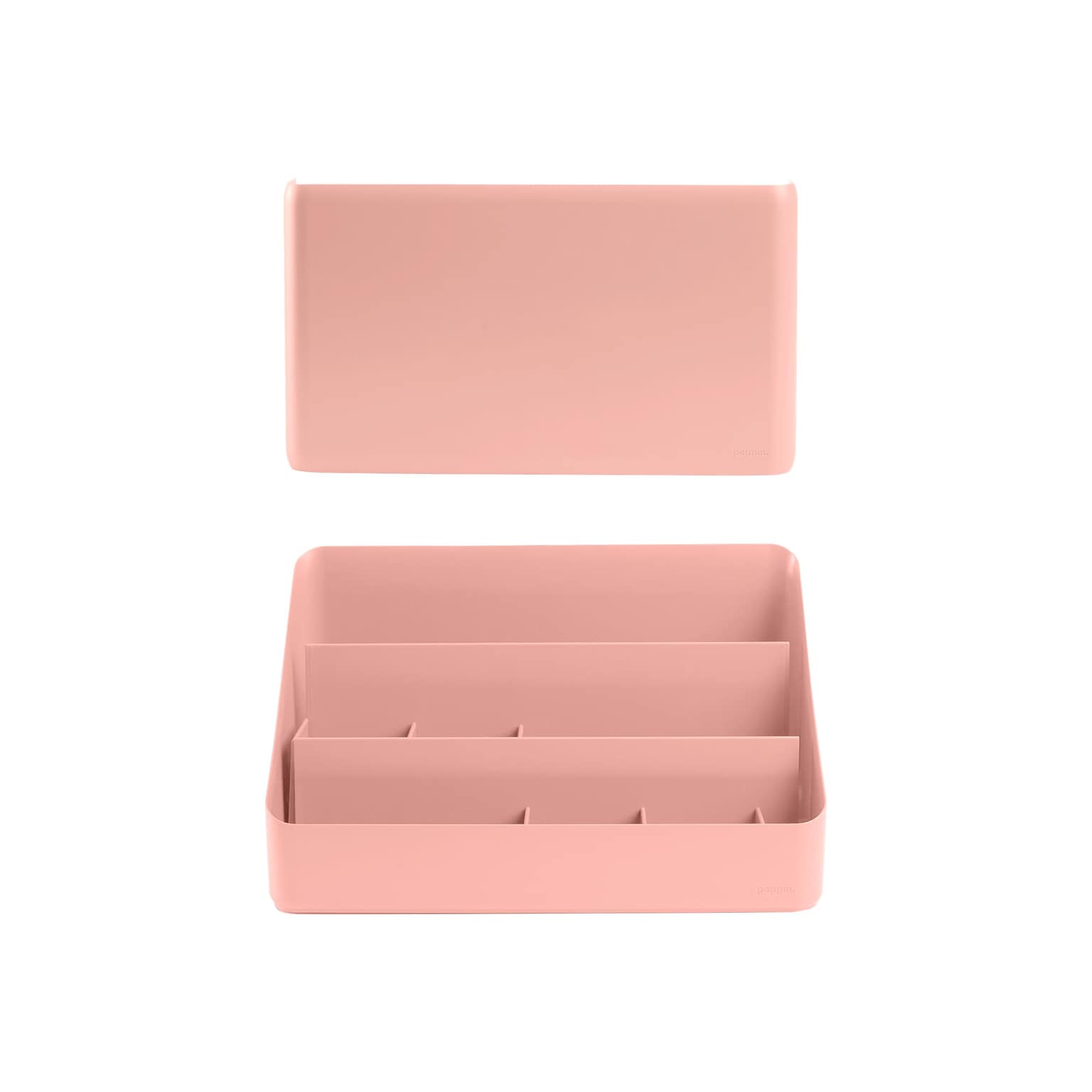 Poppin Polystyrene Wall/Desk Organizer Set, Blush (108022)