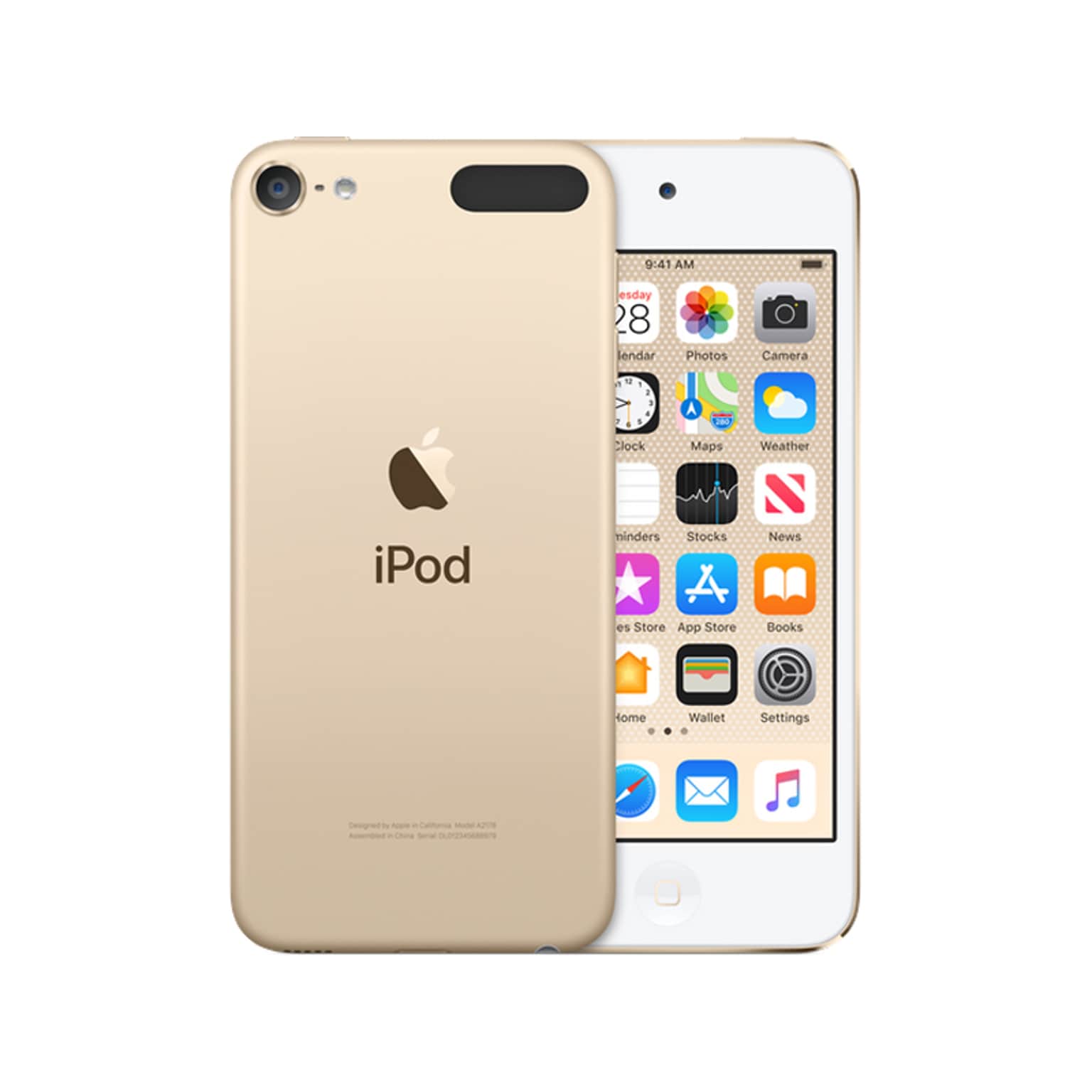 Apple iPod Touch, 7th Generation, WiFi, 128GB, Gold (MVJ22LL/A)