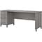 Bush Furniture Somerset 72W Office Desk with Drawers, Platinum Gray (WC81272)