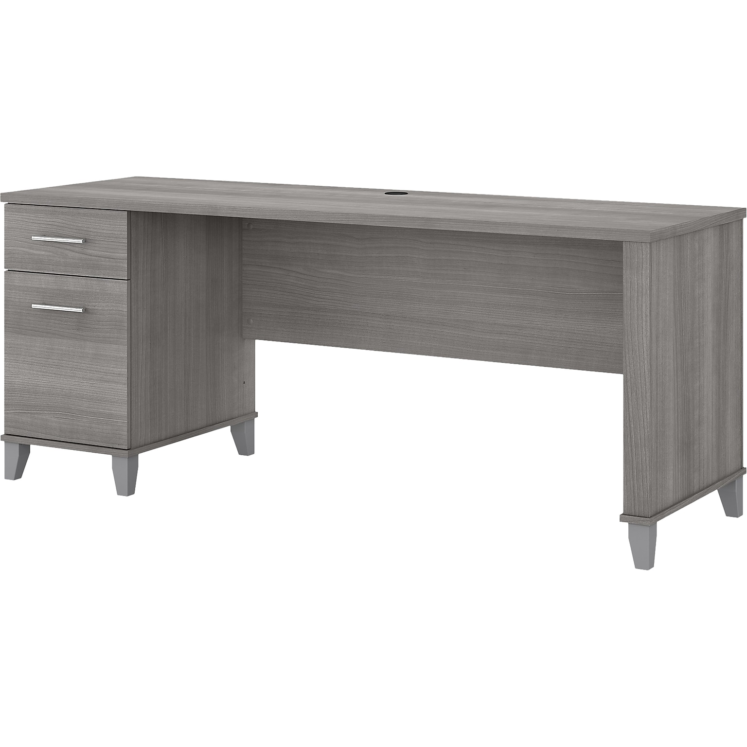 Bush Furniture Somerset 72W Office Desk with Drawers, Platinum Gray (WC81272)