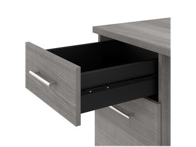 Bush Furniture Somerset 72"W Office Desk with Drawers, Platinum Gray (WC81272)