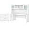Bush Furniture Somerset 72 Computer Desk with Hutch and Lateral File Cabinet, White (SET019WH)