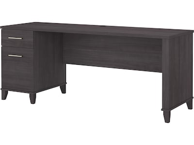 Bush Furniture Somerset 72W Office Desk with Drawers, Storm Gray (WC81572)