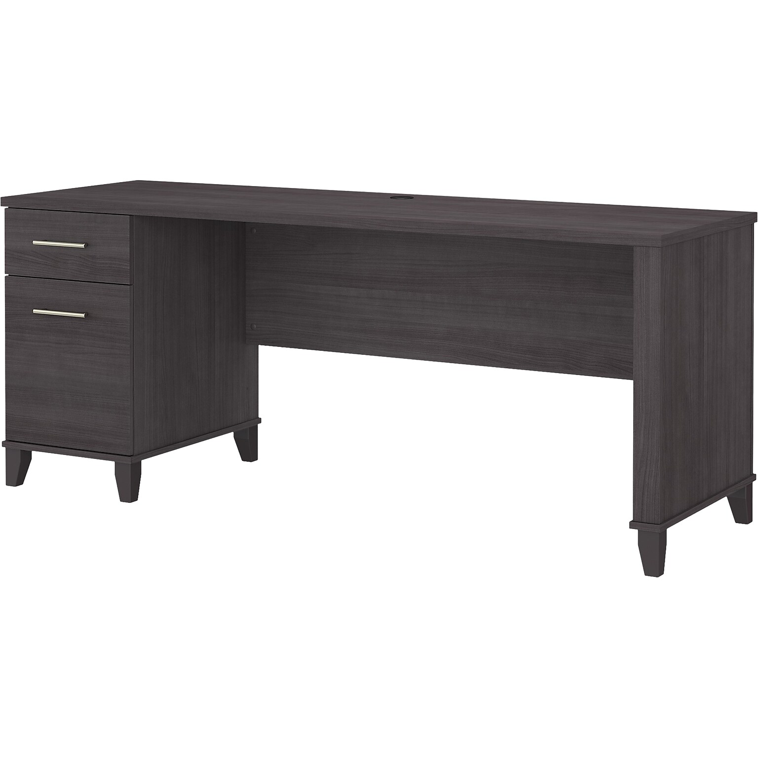 Bush Furniture Somerset 72W Office Desk with Drawers, Storm Gray (WC81572)