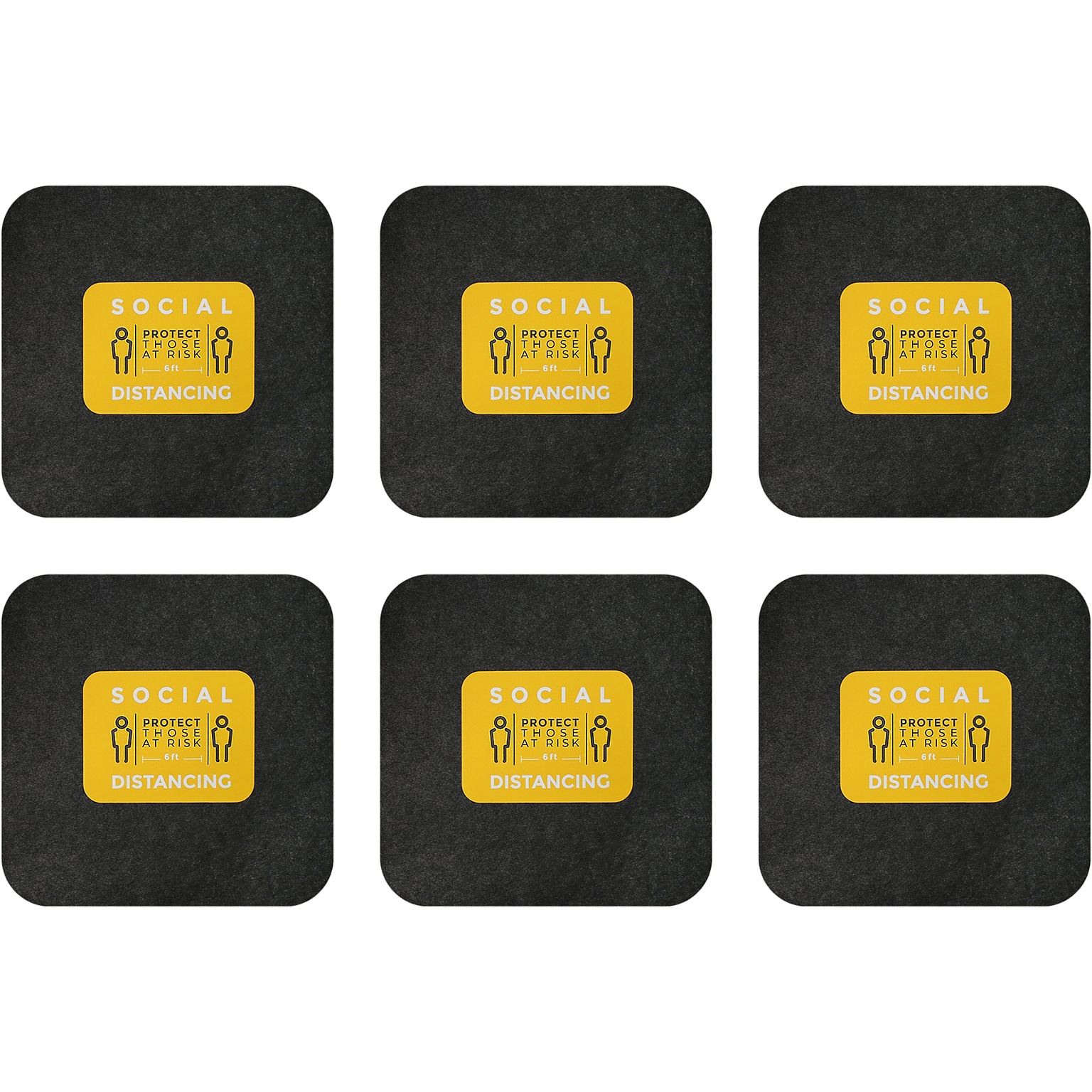 M+A Matting Sure Stride Impressions Indoor Mat, 17 x 17 Case of 6 (3074868-442801717907)
