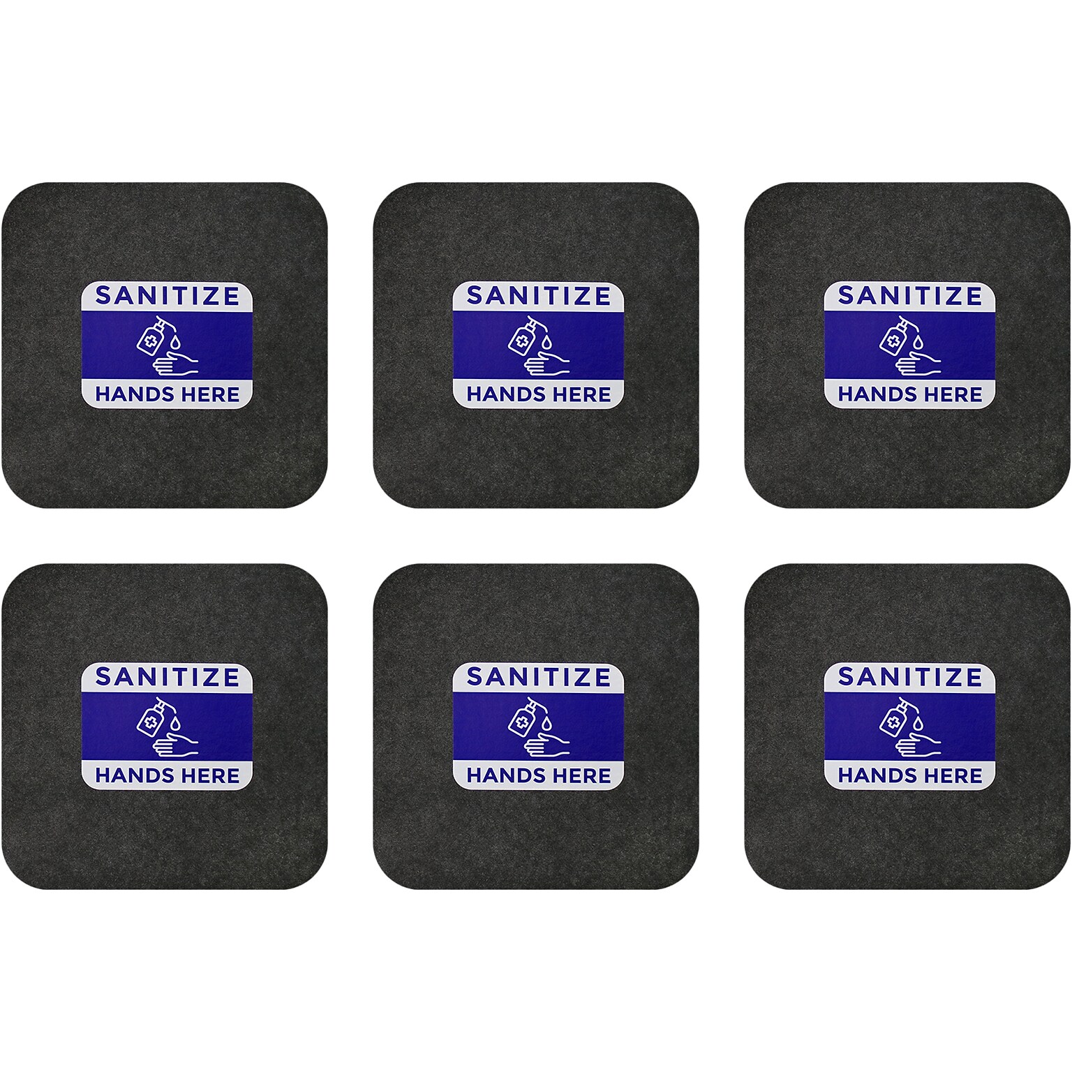 M+A Matting Sure Stride Impressions Indoor Mat, 17 x 17 Case of 6 (3074867-442801717907)