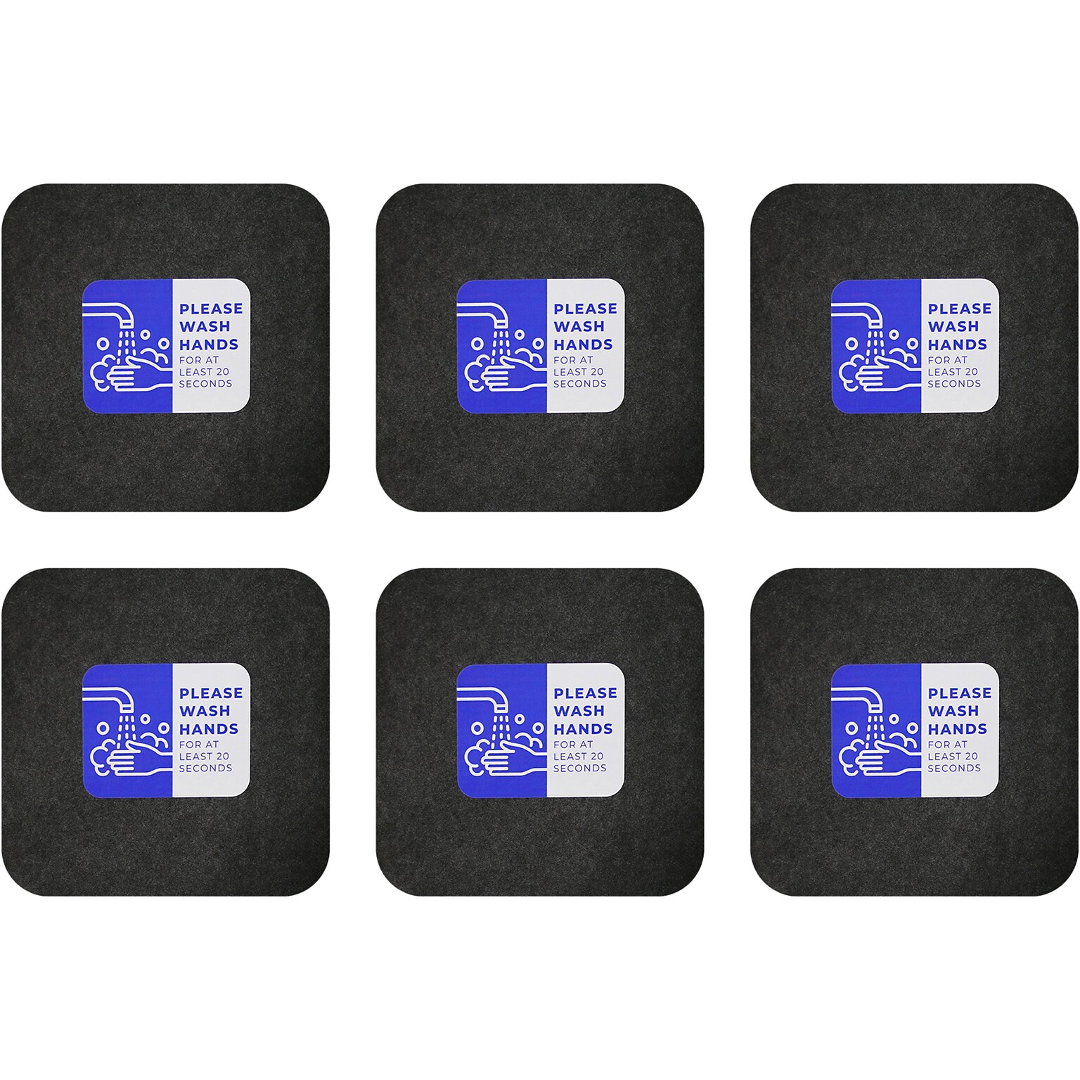 M+A Matting Sure Stride Impressions Indoor Mat, 17 x 17 Case of 6 (3074866-442801717907)