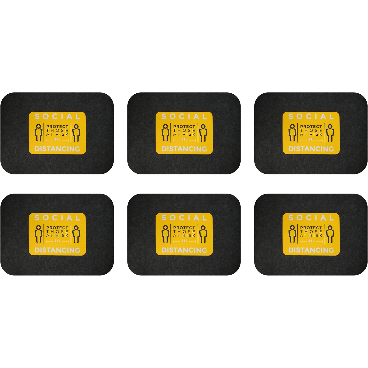 M+A Matting Sure Stride Impressions Indoor Mat, 23.5 x 17 Case of 6 (3074875-442801724907)