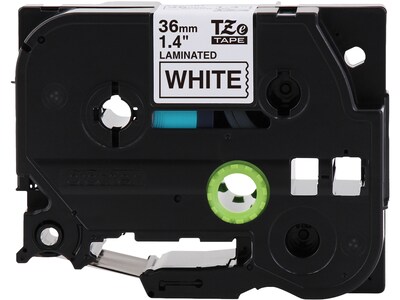 Brother P-touch TZe-M261 Label Maker Tape, 1.42W, Black on Matte White