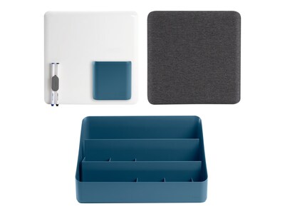 Poppin 7-Piece Desk Organizer Set, Assorted Colors (108017)