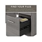 Bush Furniture Somerset 60"W Office Desk with Drawers, Platinum Gray (WC81228K)