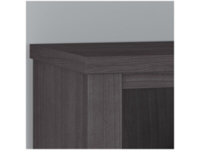 Bush Furniture Somerset 65"H 5-Shelf Bookcase with Adjustable Shelves, Storm Gray Laminate (WC81565)