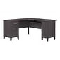 Bush Furniture Somerset 60W L-Shaped Desk with Storage, Storm Gray (WC81530K)