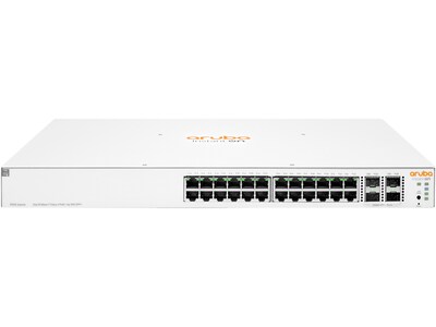 Aruba Instant On 1930 JL683A#ABA 24-Port Gb Ethernet 24xGE PoE (195W), 4X 1G/10G SFP+, L2+ Smart Switch US Cord