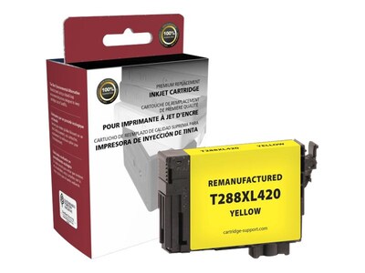 Clover Imaging Group Remanufactured Yellow High Yield Ink Cartridge Replacement for Epson T288XL (T288XL420)