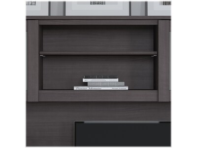 Bush Furniture Somerset 60"W Desktop Hutch, Storm Gray (WC81531)