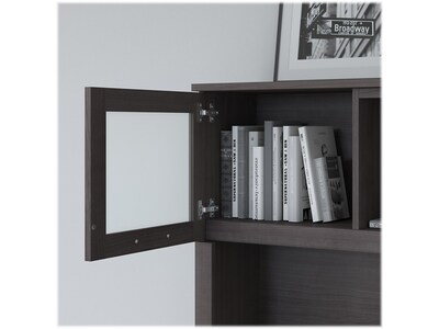 Bush Furniture Somerset 60"W Desktop Hutch, Storm Gray (WC81531)