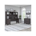 Bush Furniture Somerset 72 Computer Desk with Hutch and Lateral File Cabinet, Storm Gray (SET019SG)
