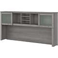 Bush Furniture Somerset 72W Desktop Hutch, Platinum Gray (WC81211)