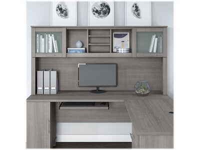 Bush Furniture Somerset 72W Desktop Hutch, Platinum Gray (WC81211)