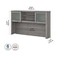 Bush Furniture Somerset 60 "W Desktop Hutch, Platinum Gray (WC81231)
