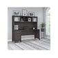 Bush Furniture Somerset 72"W Office Desk with Drawers and Hutch, Storm Gray (SET018SG)