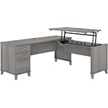 Bush Furniture Somerset 35-41 Adjustable Desk, Platinum Gray (SET014PG)