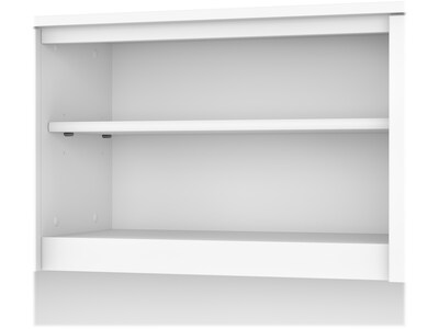 Bush Furniture Somerset 60"W Desktop Hutch, White (WC81931)