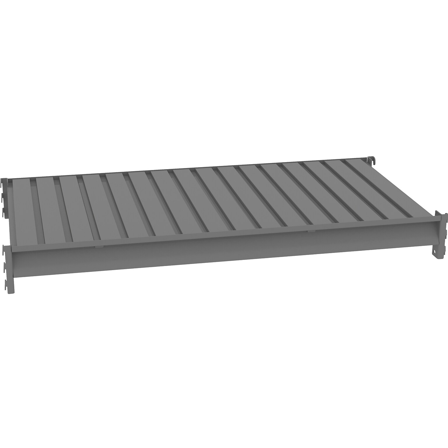 Tennsco Corrugated Steel Extra Shelf, 48, Medium Gray (BU-4824C-MGY)