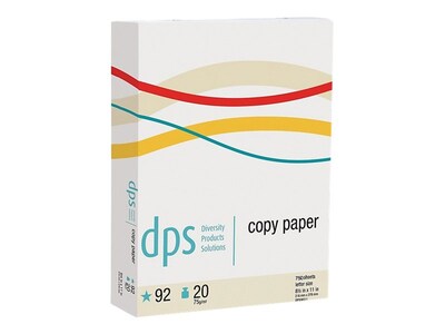 Diversity Products Solutions by Staples 8.5 x 11 Multipurpose Paper, 20 Lbs., 92 Brightness, 750/R